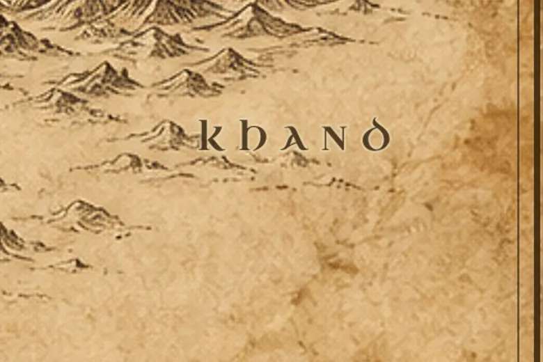 Khand auf der Karte von Mittelerde