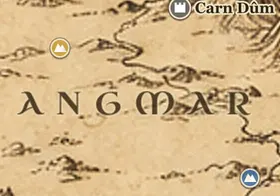 Angmar auf der Karte von Mittelerde
