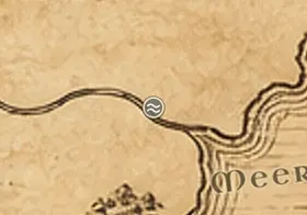 Mündung des Carnen auf der Karte von Mittelerde