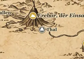 Thal auf der Karte von Mittelerde