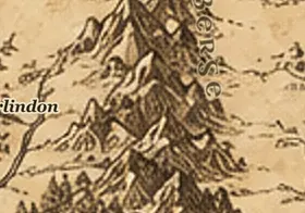 Blaue Berge (Ered Luin) auf der Karte von Mittelerde