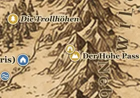 Koboldstadt auf der Karte von Mittelerde