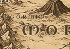 Gorgoroth auf der Karte von Mittelerde