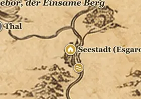 Seestadt (Esgaroth) auf der Karte von Mittelerde