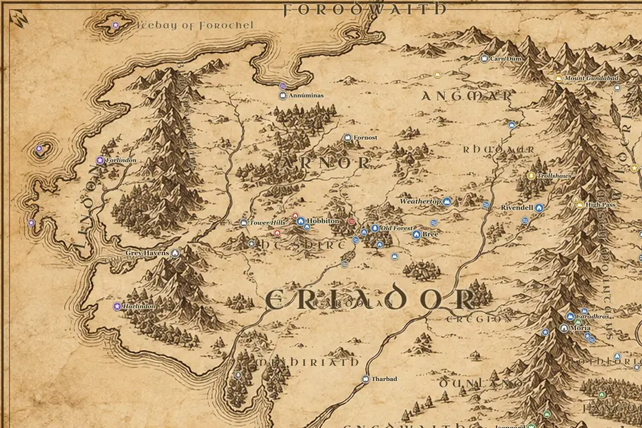 Why Beleriand is not on this map