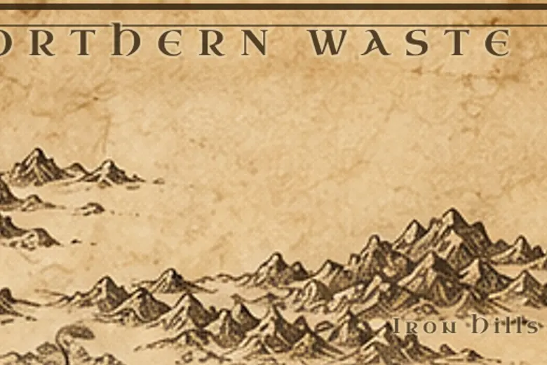 Northern Waste on the map of Middle-earth