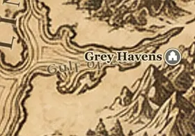 Gulf of Lune on the map of Middle-earth