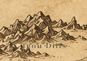 Iron Hills on the map of Middle-earth