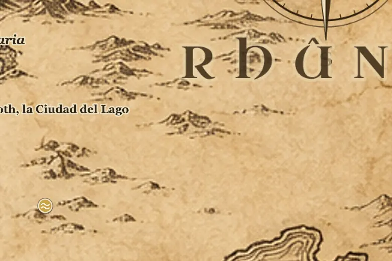 Rhûn en el mapa de la Tierra Media