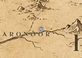 Los Cruces del Poros en el mapa de la Tierra Media