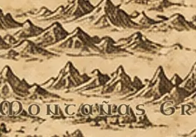 Las Montañas Grises en el mapa de la Tierra Media
