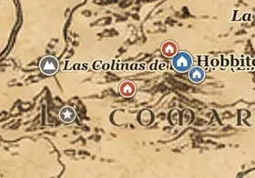 Cavada Grande en el mapa de la Tierra Media