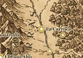 La Carroca en el mapa de la Tierra Media