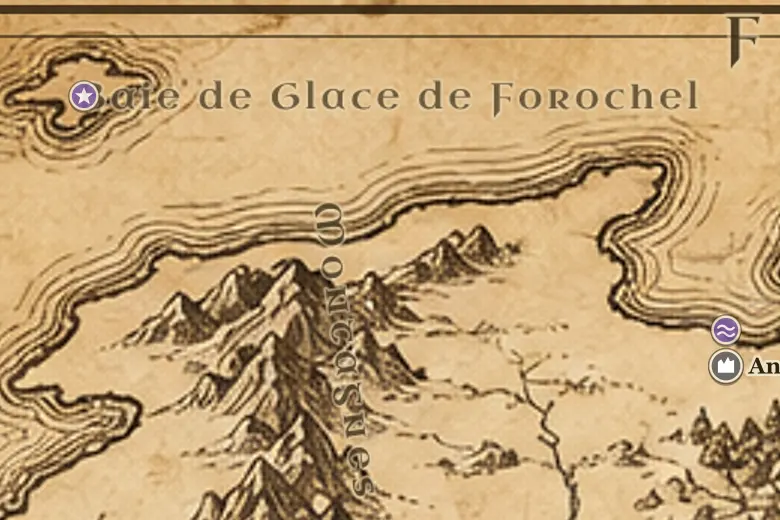 La Baie de Glace de Forochel sur la carte de la Terre du Milieu