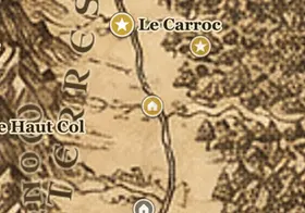 La maison de Beorn sur la carte de la Terre du Milieu