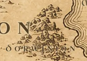 Le Dorwinion sur la carte de la Terre du Milieu