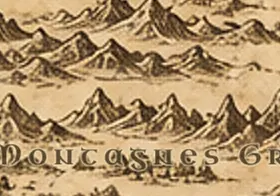 Les Montagnes Grises sur la carte de la Terre du Milieu