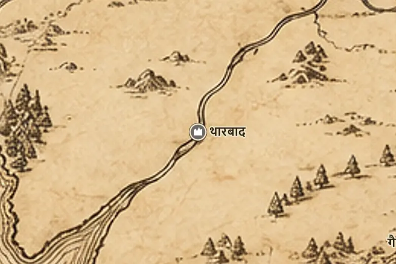 मिडिल-अर्थ के नक्शे पर थारबाद