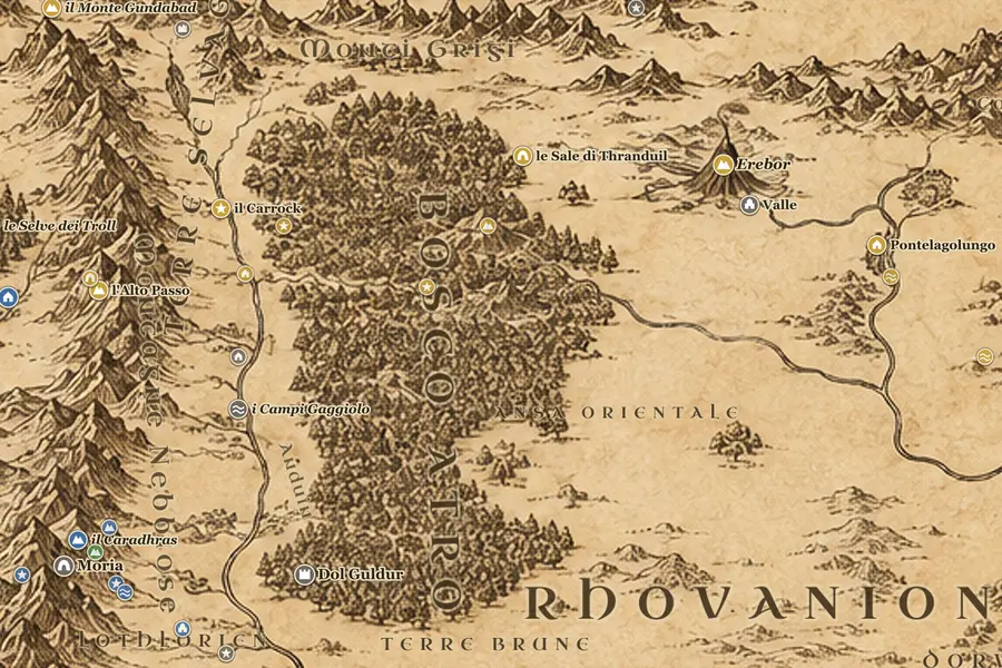 La casa di Beorn e il limitare di Bosco Atro