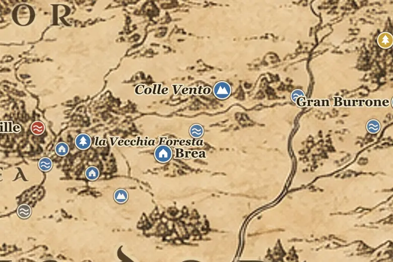 le Paludi Moscerine sulla mappa della Terra di Mezzo
