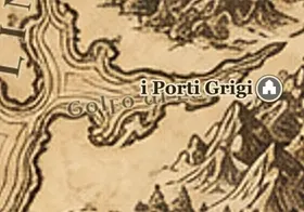 il Golfo di Lune sulla mappa della Terra di Mezzo
