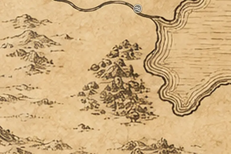 中つ国の地図上のドルウィニオン