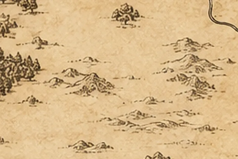 中つ国の地図上のロヴァニオン