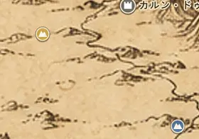 中つ国の地図上のアングマール