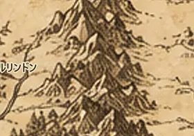 中つ国の地図上の青の山脈