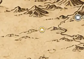 中つ国の地図上のグラム山