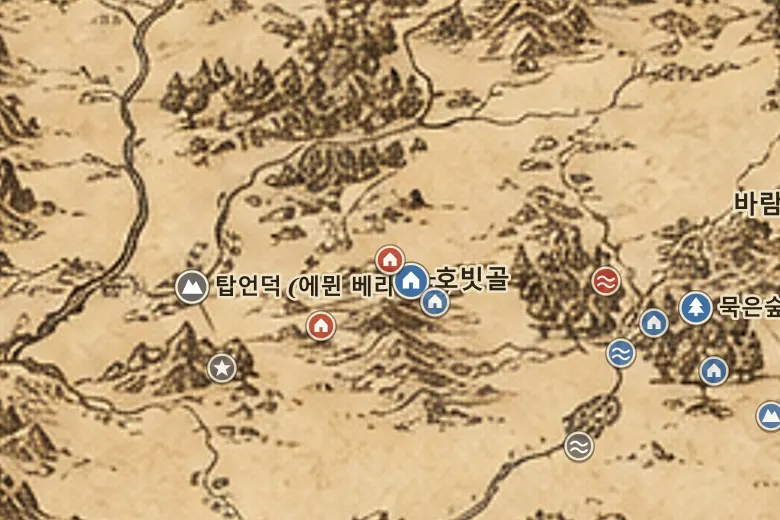 중간계 지도 속 골목쟁이집