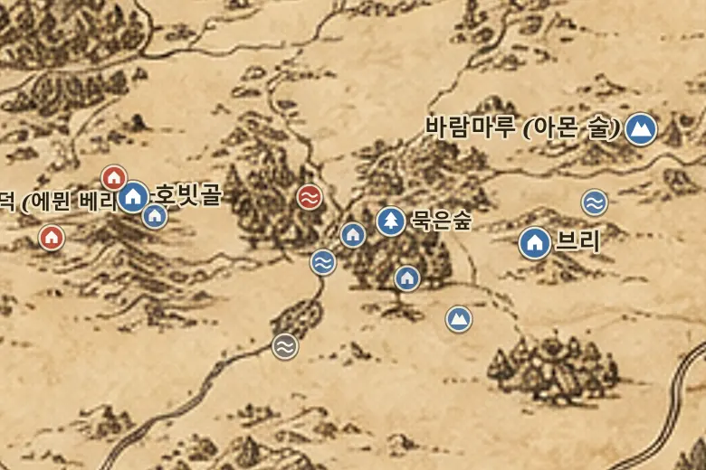 중간계 지도 속 크릭할로