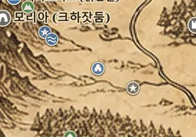 중간계 지도 속 카라스 갈라돈