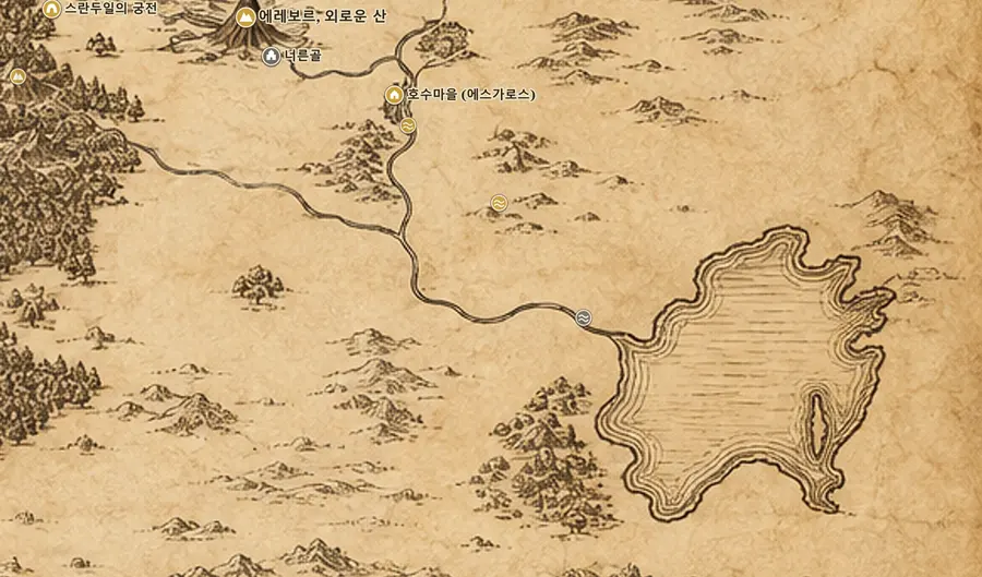 중간계 지도 속 룬