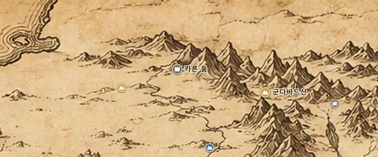 중간계 지도 속 앙마르