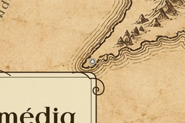 Andrast no mapa da Terra-média
