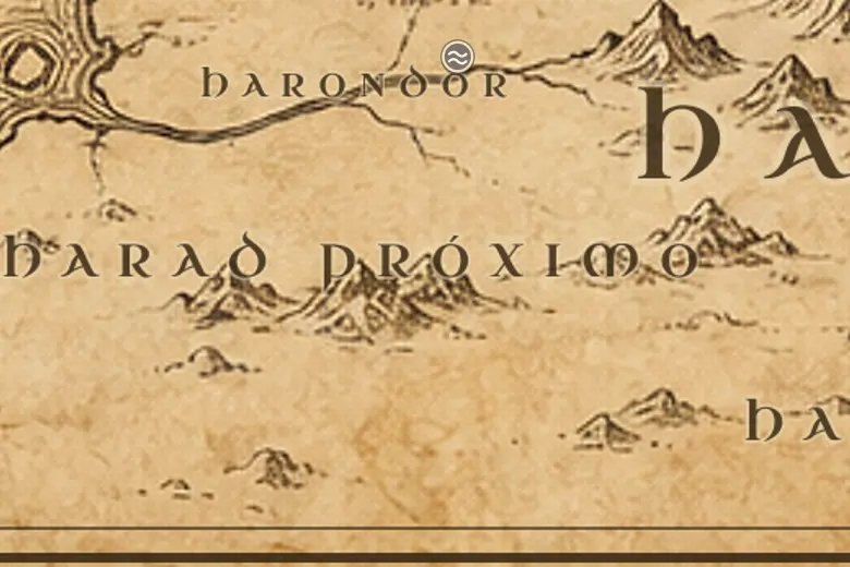 Harad Próximo no mapa da Terra-média