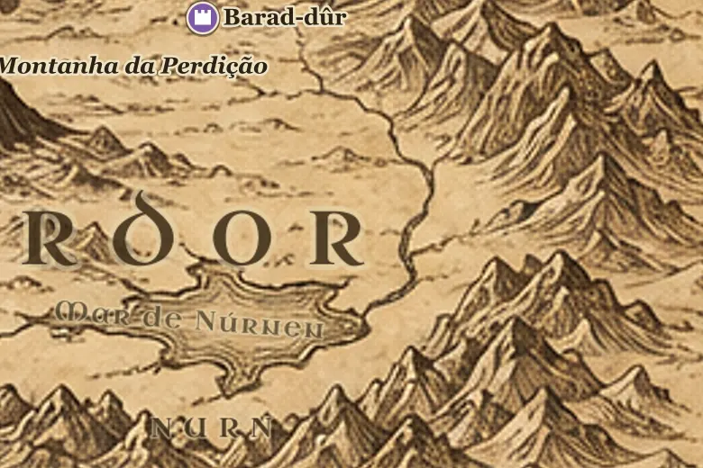 Nurn no mapa da Terra-média