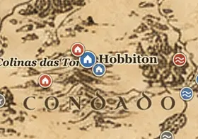 Beirágua no mapa da Terra-média