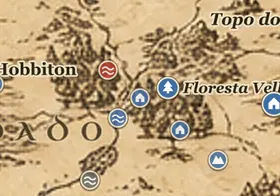 Cricava no mapa da Terra-média
