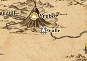 Valle no mapa da Terra-média