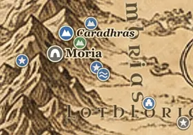 Vale do Riacho Escuro no mapa da Terra-média