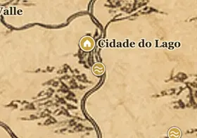 Lago Comprido no mapa da Terra-média