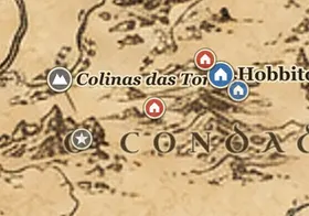 Michel Delving no mapa da Terra-média