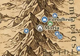 Moria no mapa da Terra-média
