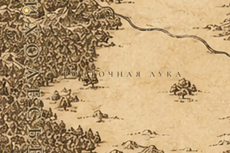 Восточная Лука на карте Средиземья