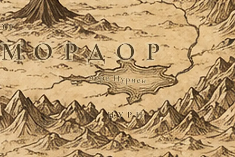 Море Нурнен на карте Средиземья