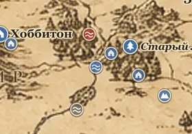 Баклберийская переправа на карте Средиземья